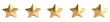 © ryanbagoez - Five golden stars for product rating reviews for websites and mobile applications