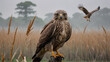 © Ahmad - AI image generate segmentation of birds of prey in rice fields