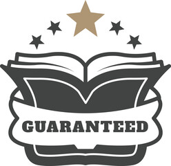 Wall Mural - a book with a white background and a black border