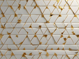 Wall Mural - pattern of gold. pattern, seamless, texture, wallpaper, vector, geometric, design, art, ornament, illustration, tile,Ai generated 