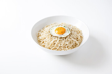 Wall Mural - Bowl of Noodles with Fried Egg