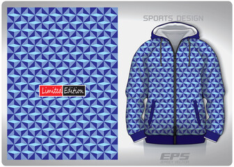 Wall Mural - Vector sports shirt background image.blue diamond pattern design, illustration, textile background for sports long sleeve hoodie, jersey hoodie