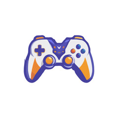 Joystick gamer vector logo. Gaming logo illustration