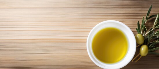 Sticker - Bowl of olive oil with olives