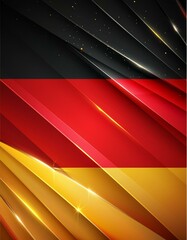 Canvas Print - the German flag with hyper-realistic detail, highlighting the rich black, red, and gold stripes with a textured finish.