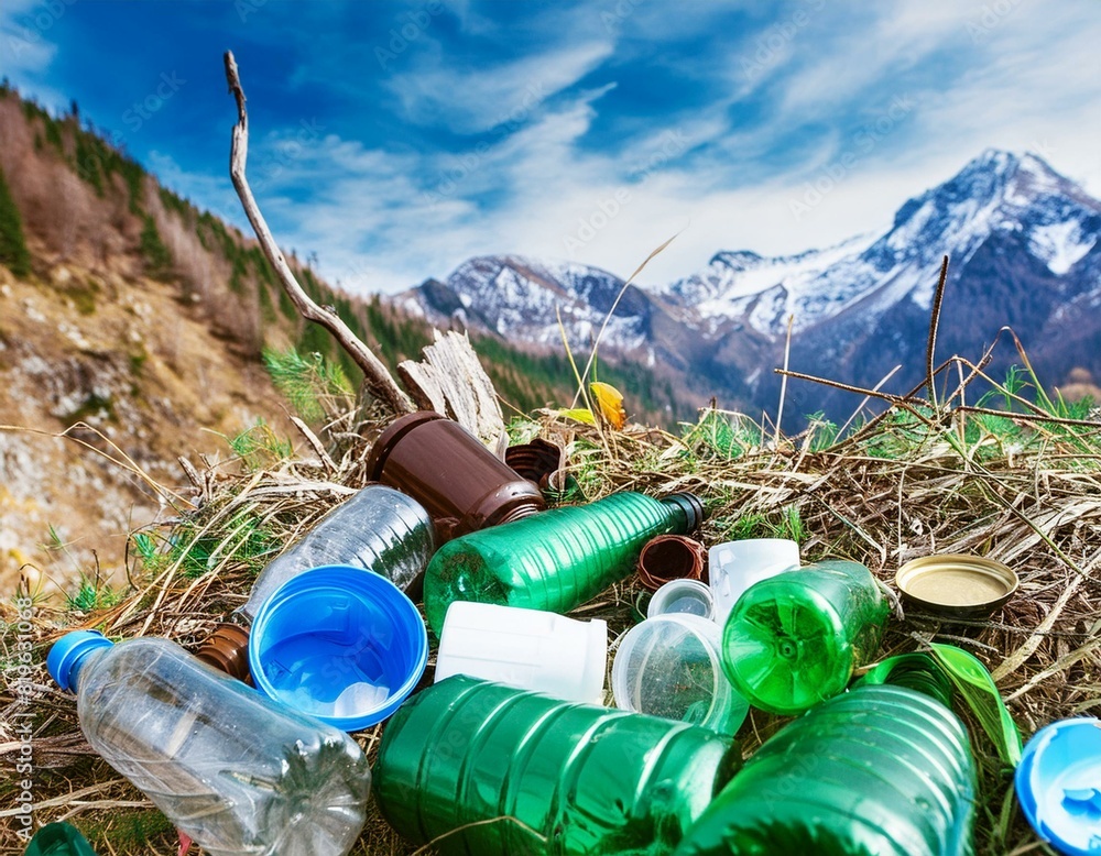basura en la naturaleza Stock Photo | Adobe Stock