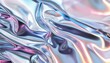 © DruZhi Art - An abstract background depicting liquid metal with a chrome finish, showing a silver gradient and iridescent hues that create a modern and sleek visual texture