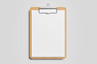 © Reza Andika - Clipboard with A4 blank paper for food menu mockups and more