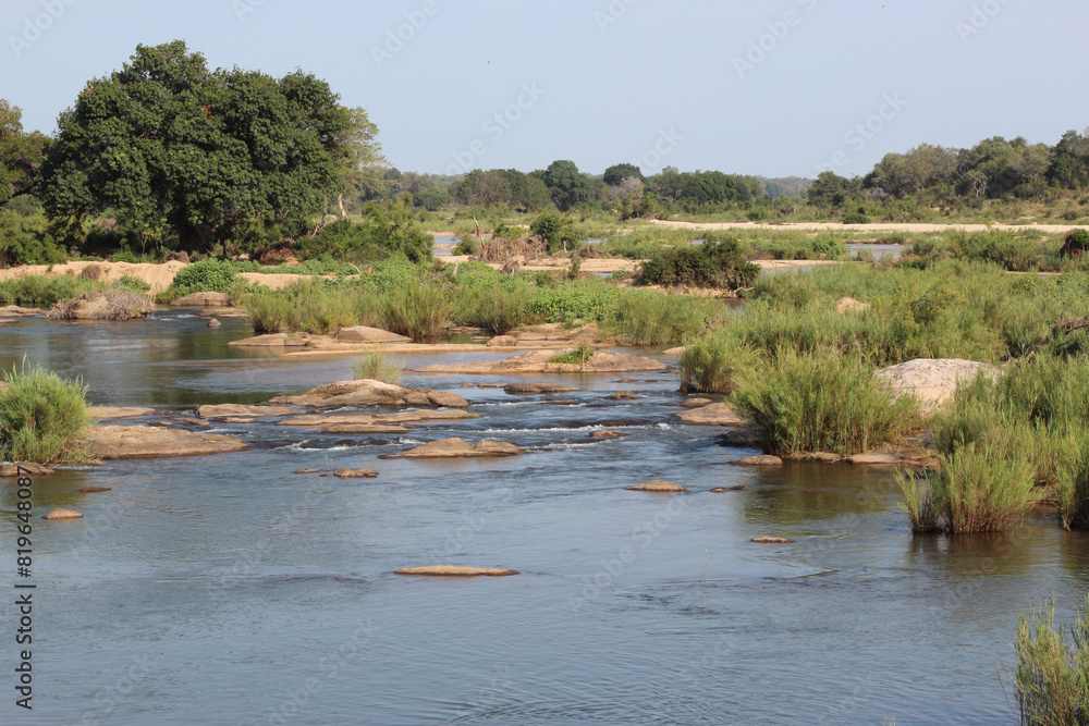 Afrikanischer Busch - Krügerpark - Sabie River / African Bush - Kruger ...