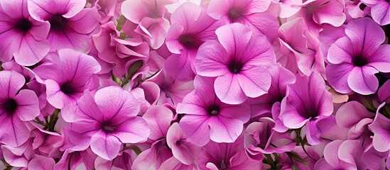 Canvas Print - Background with a petunia copy space image