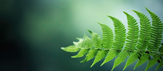 Poster - a fern leaf with copy space image