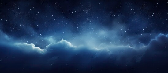Wall Mural - Night sky with Milky Way shimmering in the background providing an enchanting backdrop for a stunning copy space image