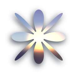 Wall Mural - y2k design element holographic sticker