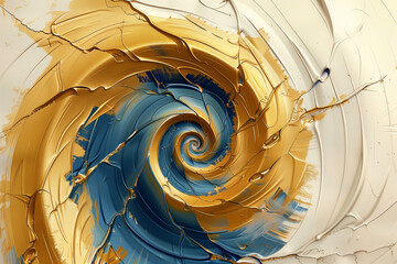 Wall Mural - abstract spiral background Generative AI
