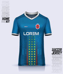 Sticker - Soccer jersey design for sublimation sport t shirt design