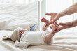 © ADDICTIVE STOCK - Gentle touch: Baby's first moments with parent