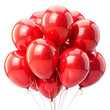 © MrQ - balloon red group on transparent background