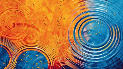 Wall Mural - macro photograph of a rippling water surface, capturing the reflections and fluid motion. concept of
