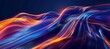 © spyrakot - Abstract fluid lines banner design in vibrant colors symbolizing interconnected global logistics networks