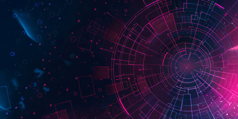 Wall Mural - Digital background, technology, circuit