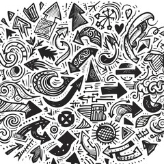 Wall Mural - Set of Hand drawn vector Design 