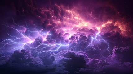 vector realistic lightning isolated on black background. natural light effect,