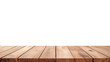 © 9MOR - Empty wooden table top Brown For displaying product ,The background is transparent.