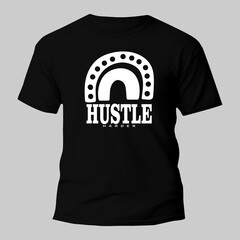 Wall Mural - hustle t shirt typography design for print