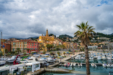 Wall Mural - Great view to St. Michel in Menton