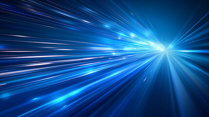Wall Mural - A blue light with a white starburst in the middle