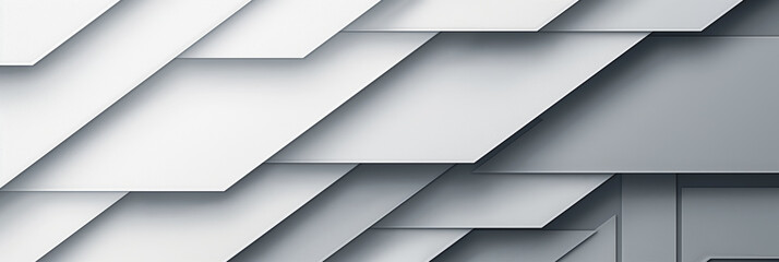Wall Mural - A white background with a lot of triangles and squares