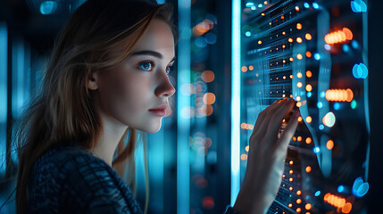Banking on Security, Woman in Cybersecurity at Work