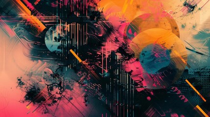 Naklejka na meble Abstract tech covers