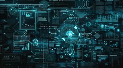 Abstract tech interface