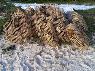 traditional fishing baskets