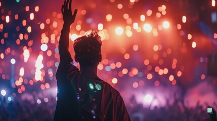 Canvas Print - A Crowd at a Music Concert