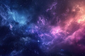 Wall Mural - Amazing cosmic scene with vibrant colors