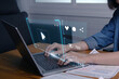 © Have a nice day  - Content creator using Live Streaming platform for business promotion with social media engagement concept, with laptop live broadcasting occupation and creative ideas online digital internet.