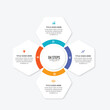 © Muhammad - Circular Cycle Round Infographic Template Design with 4 Options
