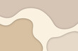 © BgDreamer - Soft and simple beige abstract irregular waves color blocks