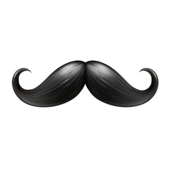 black moustache transparent background