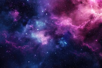 Wall Mural - Colorful galaxy with cosmic dust and nebulas