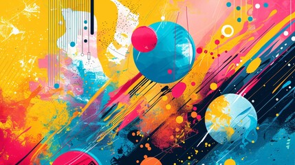 Wall Mural - Colorful abstract background for promoting upcoming events