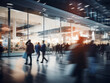 © Llama-World-studio - Soft blur of people in a modern shopping center, ideal for backdrop use