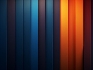Wall Mural - Vibrant colors and geometric patterns adorn a retro-inspired backdrop with minimalist charm