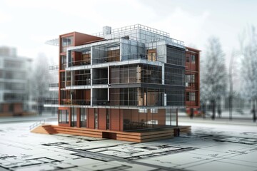 BIM building information modeling concept.