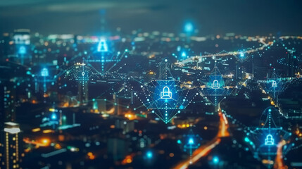 Communication network concept. 5G