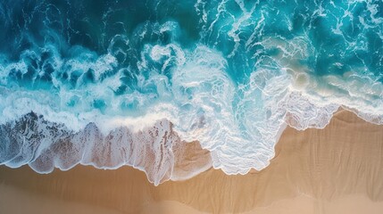 Wall Mural - The ocean is calm and the waves are small