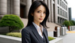 © GrayAza - Young Japanese Female Lawyer in Front of Courthouse