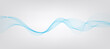© VectorStockStuff - Vector abstract background with dynamic blue waves, lines and particles.